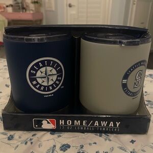 Seattle Mariners NWT NIB 12oz tumblers 2-pack gift set